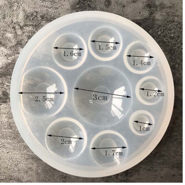 Crystal glue round / wing mold DIY gem glass silicone mold: 2