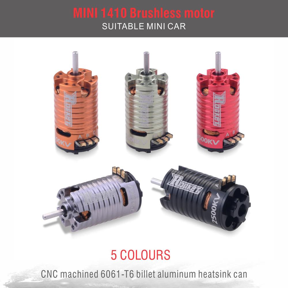 Rakete MINI 1410 2500KV 3500KV 5500KV 7500KV 9500KV Bürstenlosen Motor w/18A ESC für Kyosho Mr03 Atom DRZ 1/24 1/28 1/32 RC Auto