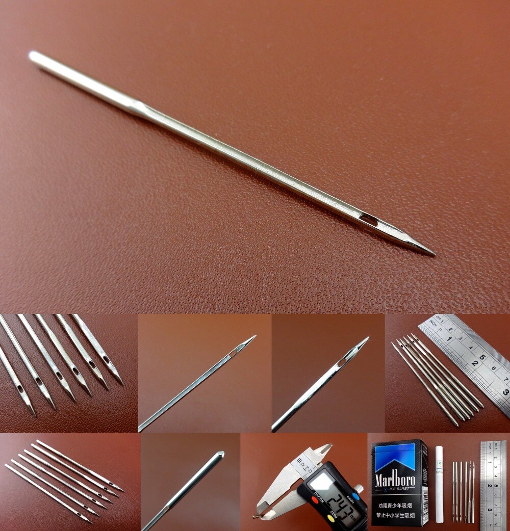 Leather Craft Sewing Awl Lock Scratch Crochet Latch Hook Needle Universal Handle Tool Set Sewing Carving Stitching Stamping