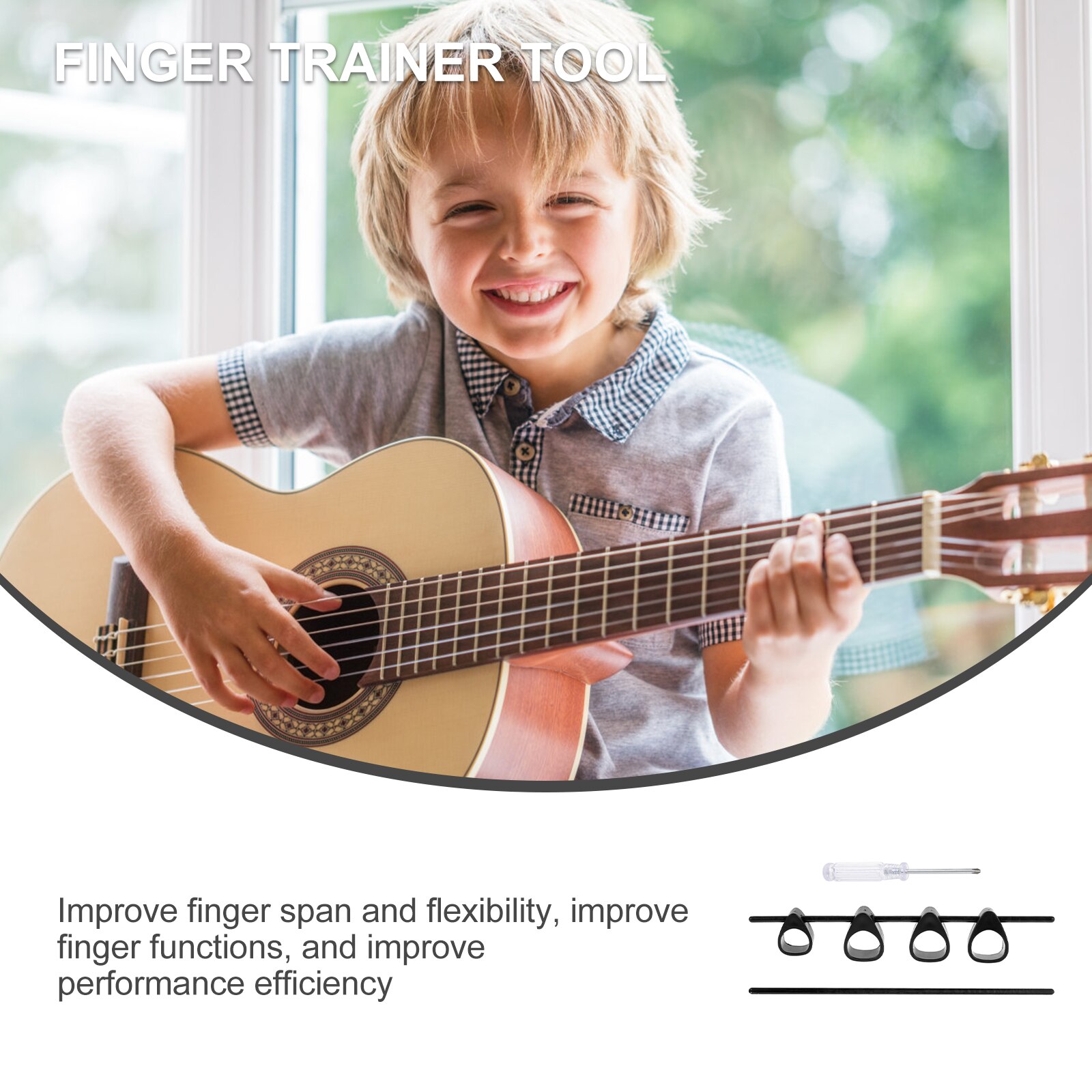 1Set Finger Stretcher Guitar Practice Finger Expander Finger Expansion Trainer