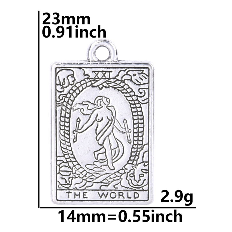 10pcs/lot Gold Plated Tarot Accessories DIY Bulk Alloy Pendant Charm for Jewelry Making Necklace Earrings DIY Material: Black Gun Plated