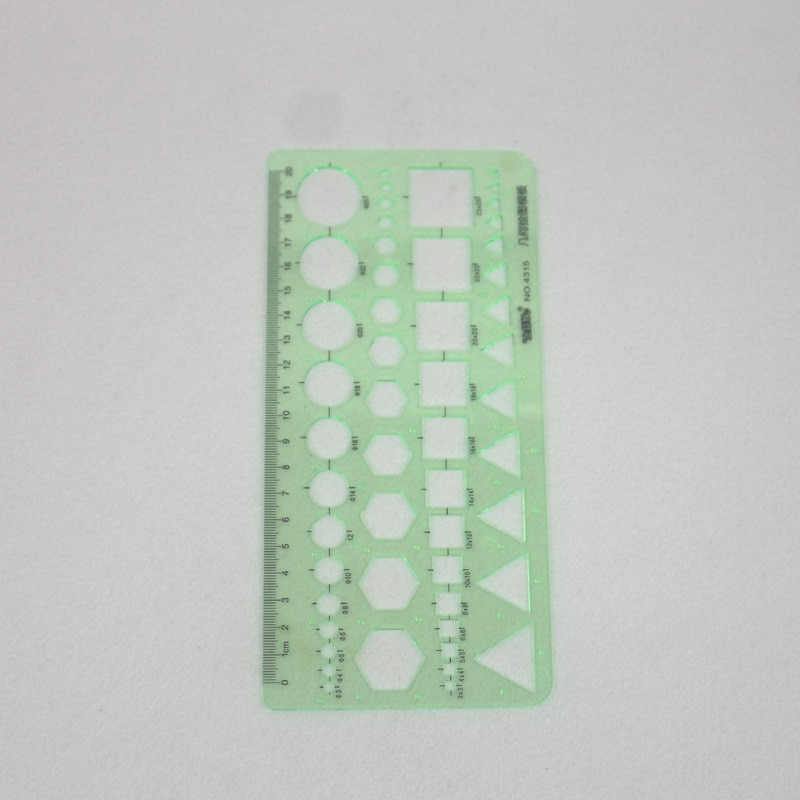 6 pcs/set Rule Transparent Drawing Template Tool Architectural Ruler Stencil Measuring Tool