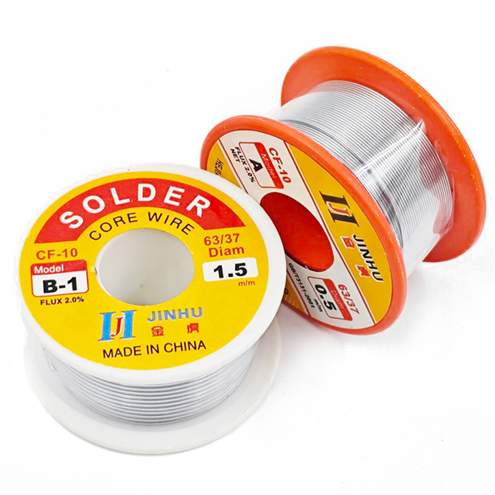 500g/100g/50g cf -10 loddetråd tinn 0.5/0.6/0.8/1.0/1.2/1.5/2.0mm ruller ren harpiks sveisekjerne loddetråd fluksspole