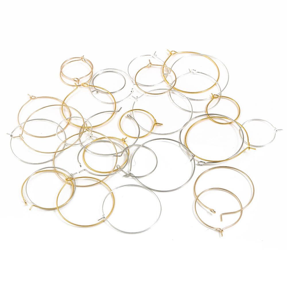 50 teile/lose KC Gold/Rhodium Runde Jump Ringe Eisen Verdreht Geschlossen Ringe Für DIY Schmuck Machen Zubehör