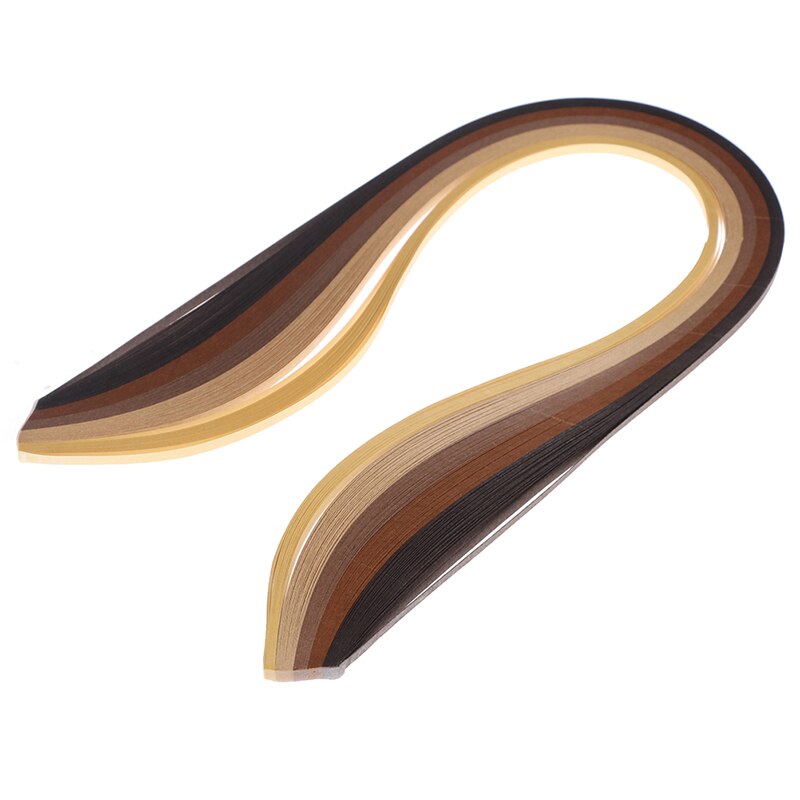 100Pcs/set Paper Quilling Strips Set 3mm 39cm Paper For Craft DIY Quilling Tool Mixed Color Scrapbooking Stripes Paper: brown
