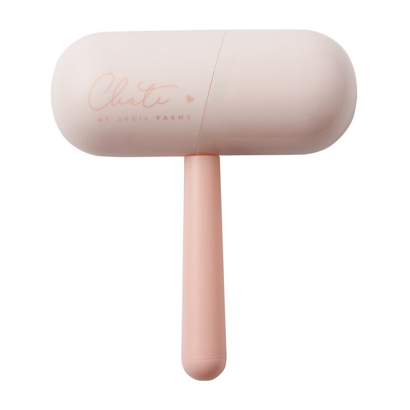 Wasborstelrol capsule roller type herbruikbare reinigingsborstel huisdier ontharingsapparaat stofroller huishoudelijk schoonmaakapparaat: Roze