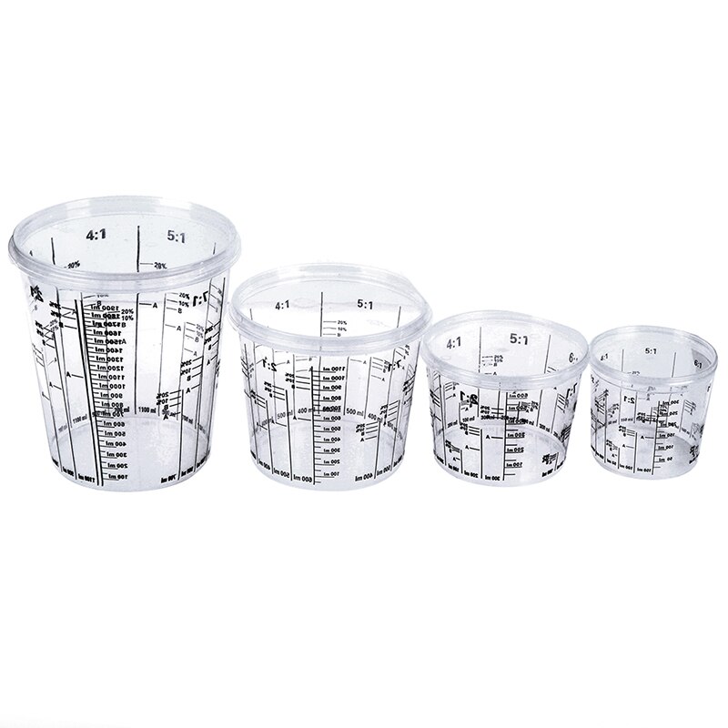 Automobile spécial peinture échelle tasse (385ML/750ML/1400ML/2300ML) peinture tasse à mesurer réservoir de peinture SURER tasse avec couvercle