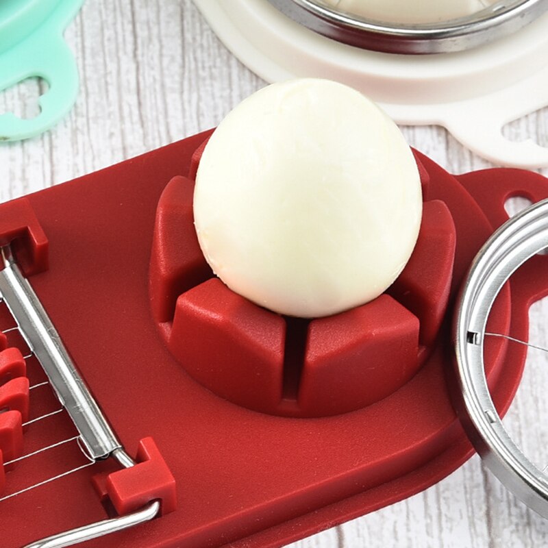 Multifunctional Egg Cutter Stainless Steel Egg Slicer Divider Cutter Fruit Vegetable Luncheon Meat Cutter Tools Kitchen Gadgets