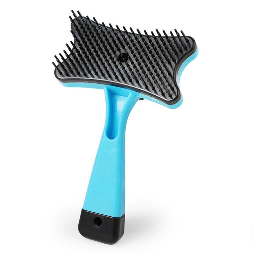 Self Clean Dog Brush Puppy Hair Grooming Pet Cat Brush Combs Dog Shedding Brush For Long & Short Hair: Blue