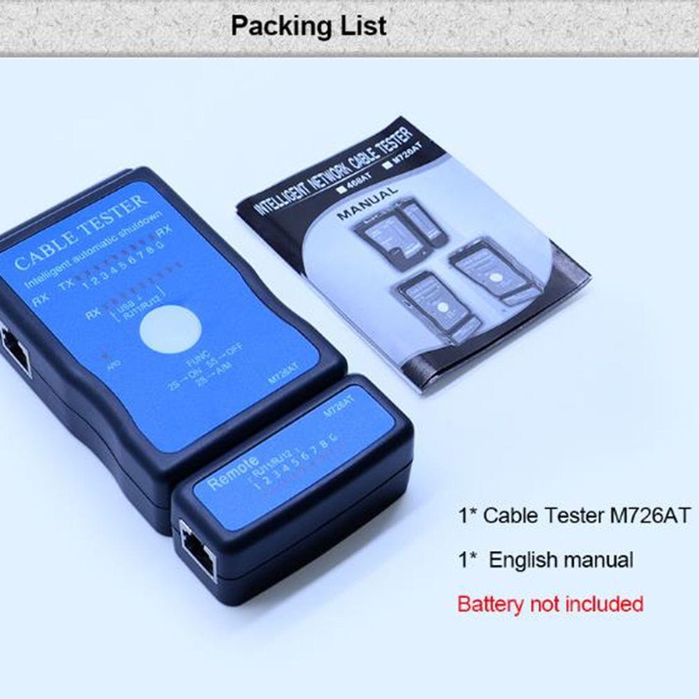 M726AT Network Cable Tester LAN USB Ethernet Network RJ-45 Cat5 RJ11 Remote Cable Finder Phone Tester Wire Tracker