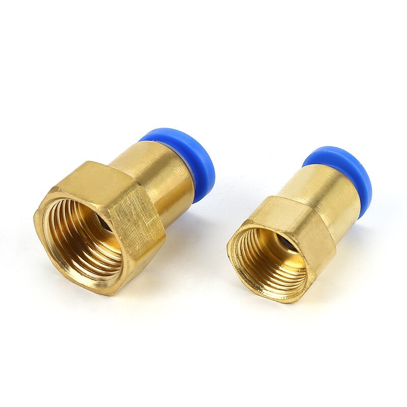 4mm 6mm 8mm 10mm 12mm putki  to 1/8 " 1/4 " 3/8 " 1/2 " bsp naaras suora yhden kosketuksen ilma pneumaattinen putkiliitos pikaliitin