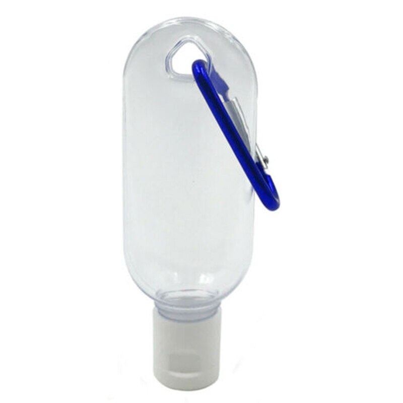 Botellas Vacías rellenables con llavero de 30/50/60ml, Mini botellas transparentes portátiles para viajes L5 1/5 Uds.: 50ML 1 pcs