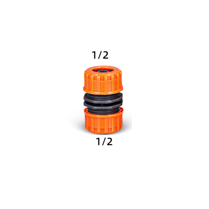 Adaptateur rapide pour tuyau d'arrosage, 1/2 "3/4" 1 ", 12mm 19mm 25mm, réparation de connecteur en plastique, connecteur de tuyau étendu, système d'irrigation: Marron