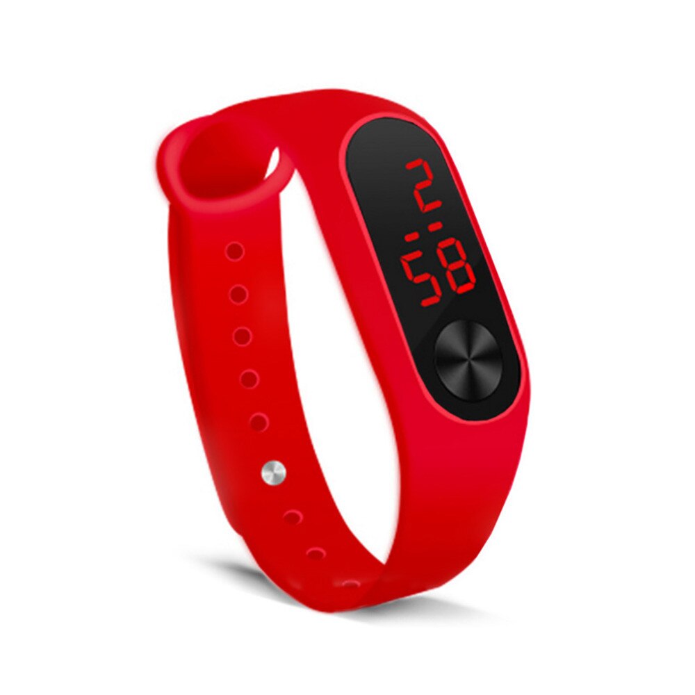 Relojes digitales LED para hombre y mujer, reloj Digital Unisex, electrónico, de: Rojo