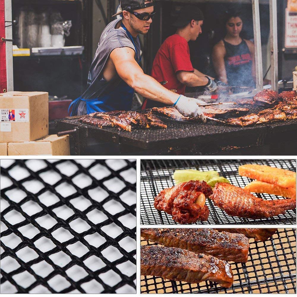 Non-stick Bbq Mesh Grillen Tas Hittebestendigheid Bbq Gebakken Tas Grillen Bakken Herbruikbare Non-stick Mesh Grillen zak Bbq Gereedschap