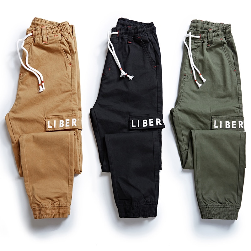Plus size 6xl 7xl 8xl herr harem cargo byxor bokstavstryck elastisk midja stor ficka balk fot fritidsbyxor manliga byxor