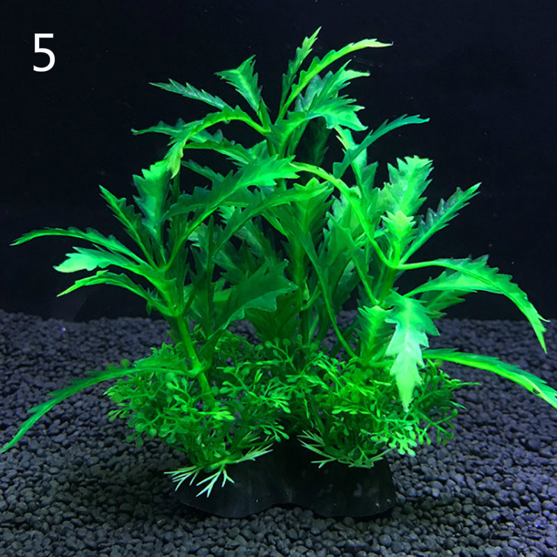 12 Soorten Aquarium Decoratieve Planten Waterplanten Decoratieve Fish Tank Decoratie Kunstplanten Accessoires Iandscaping 14Cm: 5