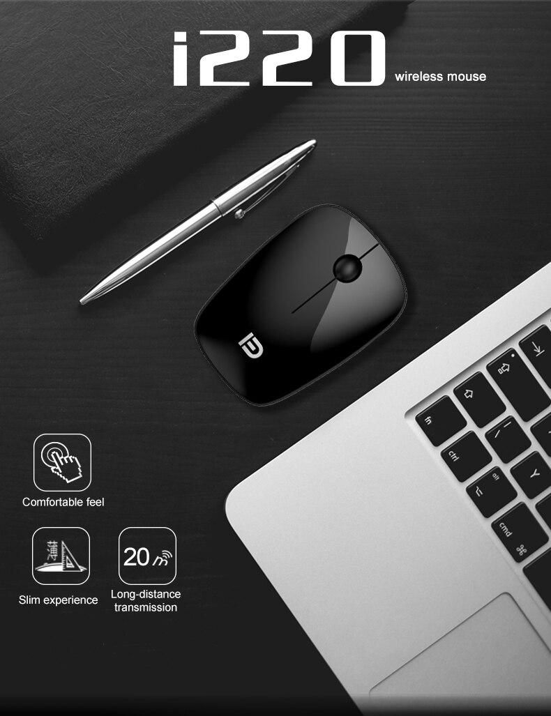 2.4g draadloze muizen 1600 dpi verstelbare usb-ontvanger optische computermuis ergonomische muizen voor pc laptop desktop