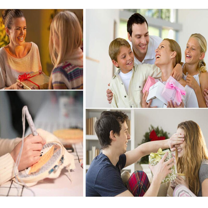 Punch Needle Embroidery Kit Cool Girl Pattern Punchneedle Cross Stitch Set for Beginner Handmade Decoration