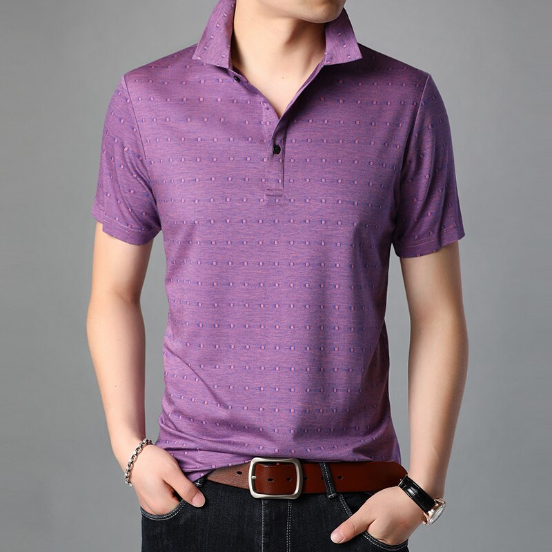 Heren zomer katoenen polo zakelijke kleding heren casual fit kleding korte mouwen