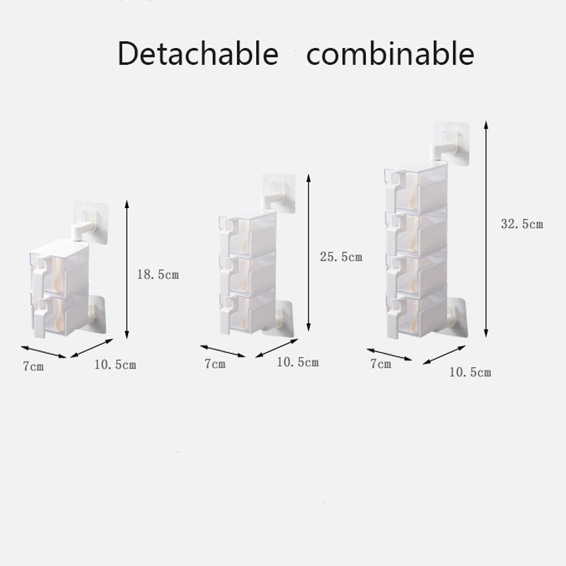 Kitchen Transparet Plastic Seasoning Box Case Condiment Bottles Set Salt Spice Jar Spices Storage Box Kitchen Tool