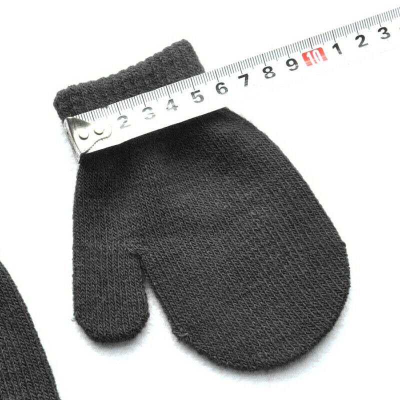 Pudcoco outono inverno da criança dos miúdos do bebê menino meninas bonito macio tricô luvas quentes bebê cor sólida mittens