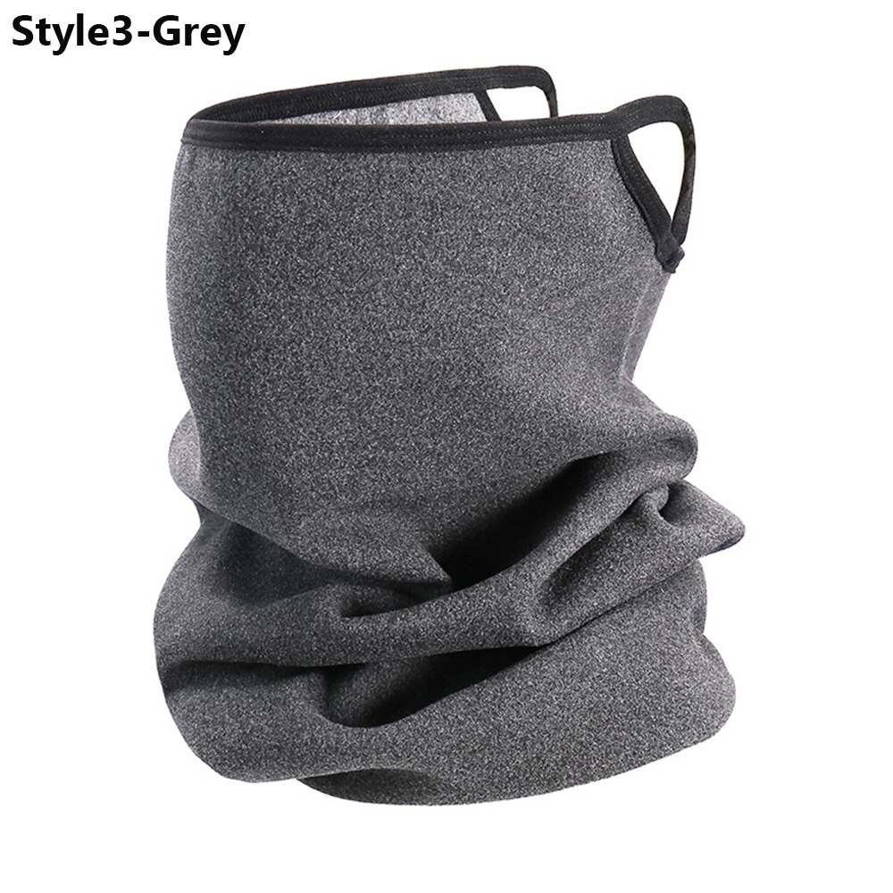 1PC Unisex Winter Wind-proof Face Mask Neck Warmer Cycling Bandana Caps Magic Bandana Scarf Outdoor Sports Motorcycle Headwear: Style3	Grey