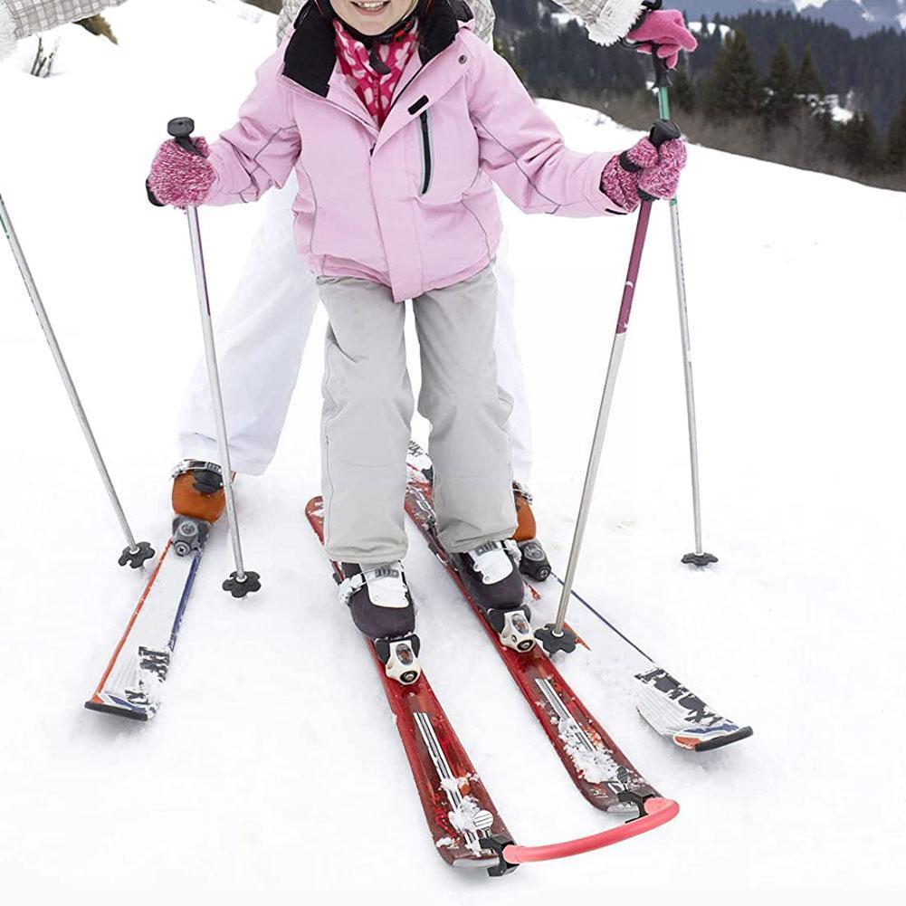 Ski Stecker Elastische Clip Ski Spitze Stecker Geschwindigkeit Ski Kontrolle Anfänger Ausbildung Ausbildung draussen Hilfe ÜSpund T I6f2