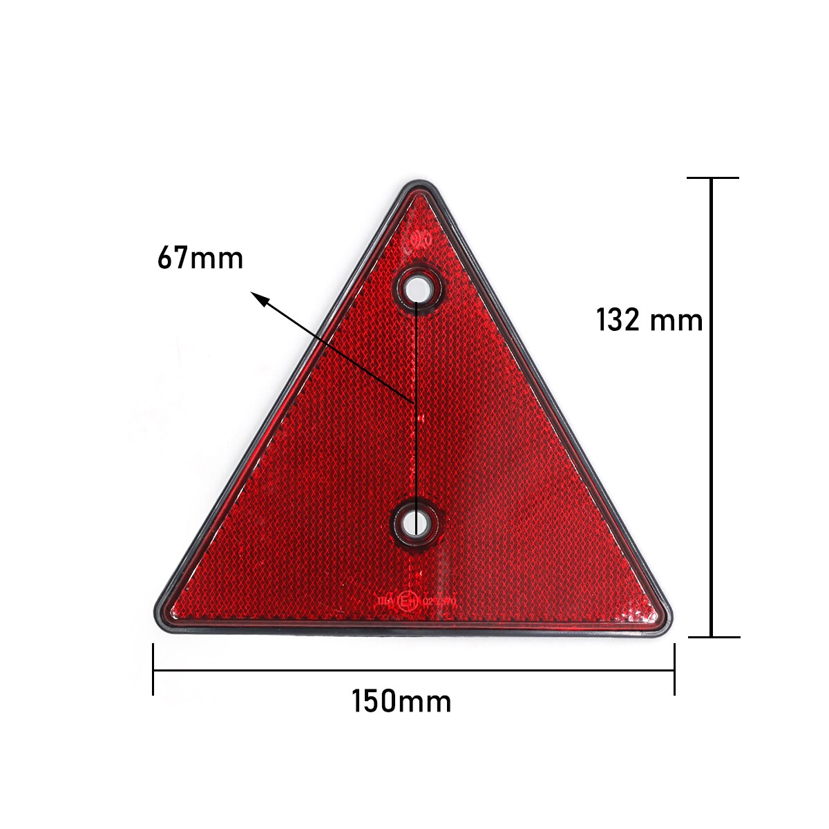 AOHEWEI Rear Triangle Reflector Red Reflective Strip for Trailer Boat Caravan Screw fix on Fence Gate Posts Lighting Reflex 1PC: Default Title