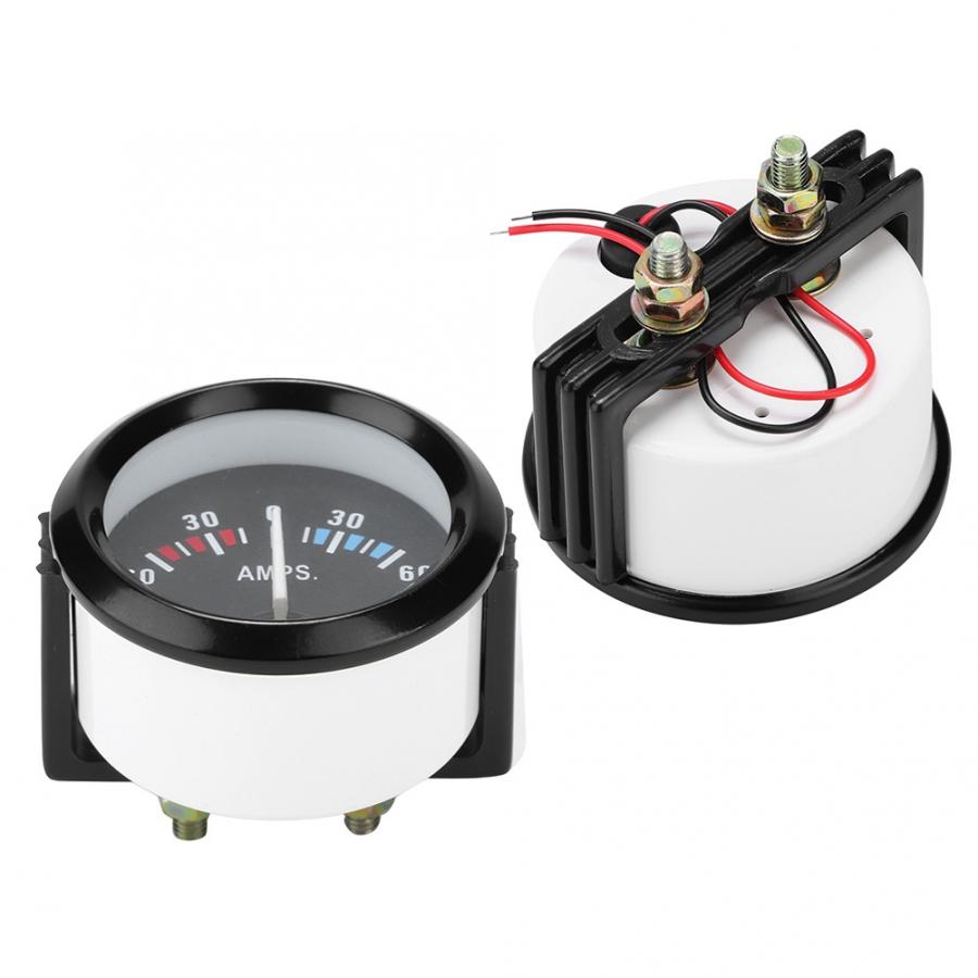12V 60-0-60 Ampere Ampere Meter Amperemeter Universal- Messgerät 52m/2in Universal- für Fahrzeug Voltmeter Messgerät Volt Meter Auto