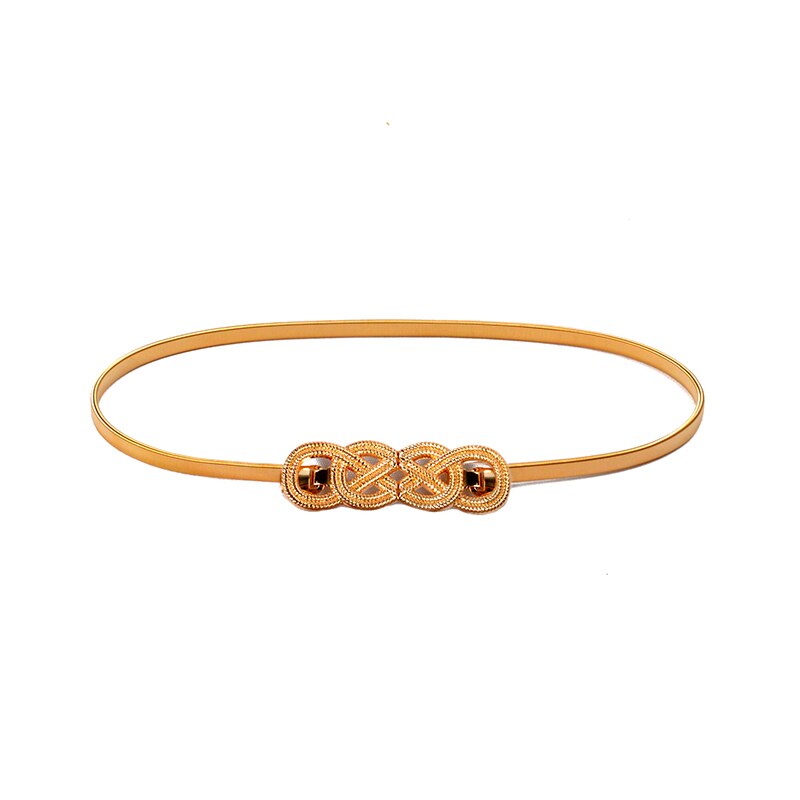 Cinturones elásticos de lujo para mujer, cinturón de cintura para mujeres y niñas, cinturón elástico con forma de hoja de flores, cinturones para mujer: 6