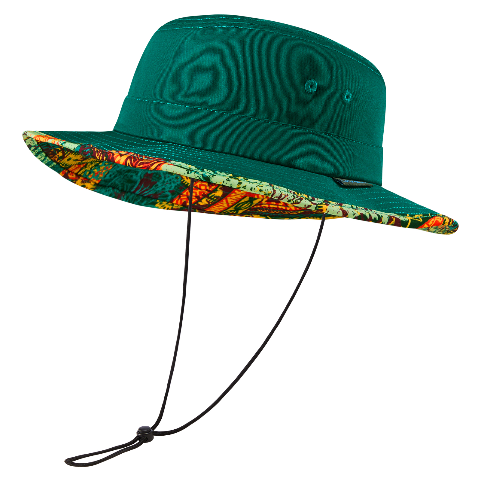 Udissolve-Chapeau de Soleil Pliable à Motifs, Sous Bord E27, pour l'Été, Randonnée, Pêche, Plage, Safari, pour Homme et Femme, 50 +: green / M