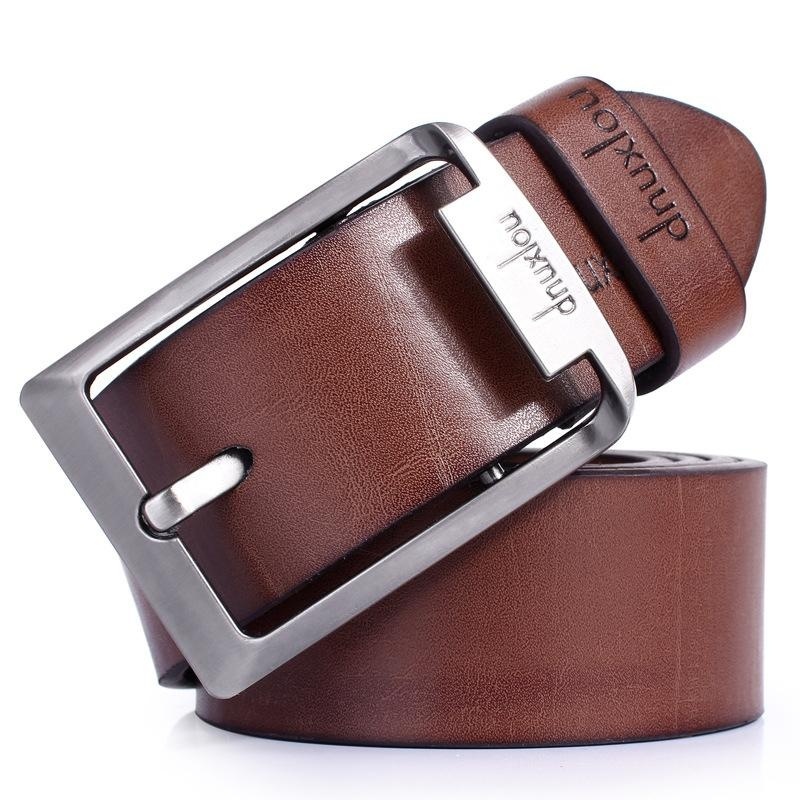 Mens Business Antique Alloy Leather Belts Pu Leather Business Formal Office Black Long Waistband Luxury Belt