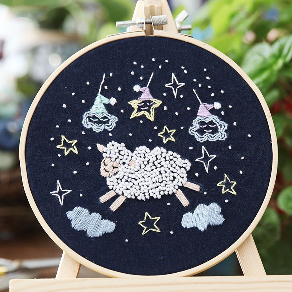 Embroidery Set Full Range Of Cross Stitch Stamped Embroidery Cloth With Floral Kit Dentelle Et Broderie A Coudre Kit Broderie