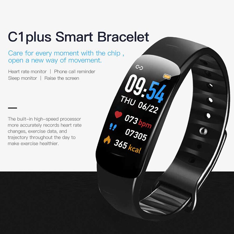Bingofit smart band armbånd mænd kvinder elektronik til android ios børn smartwatch vandtæt pulsmåler fitness tracker