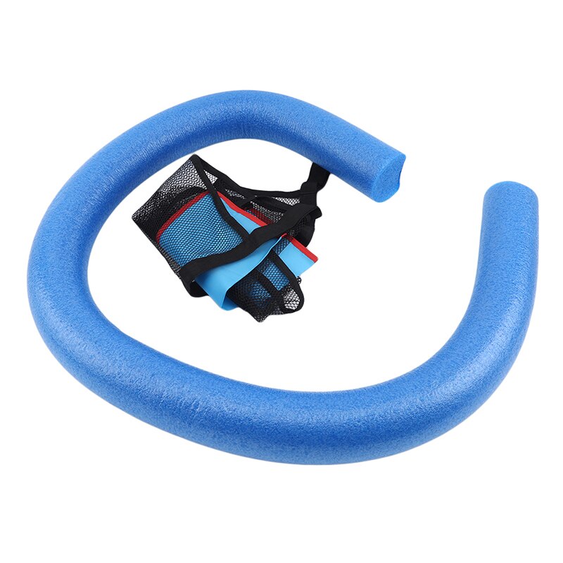 Kid vand float ring svømning flydende stol pool voksen seng sæde letvægts strandring noodle net piscina ring pool tilbehør: Blå