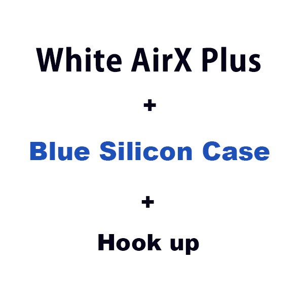 TOP 1562A Chip AirX Plus ANC TWS Wireless Bluetooth Earphones Active Noise Cancelling Earbuds 12D Super Bass HD MIC 6-8H Battery: White-Blue case
