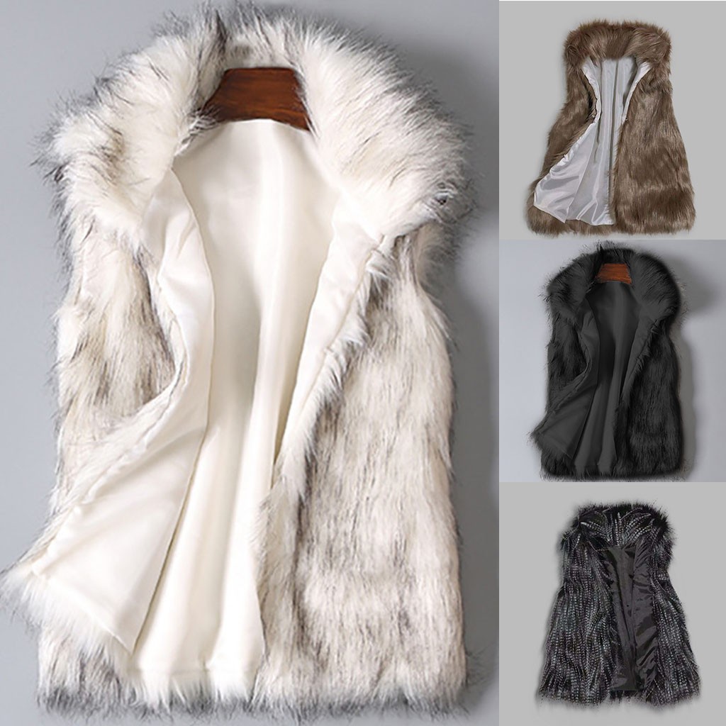 Winter Damen Weste Mantel Wolle Weste Kunstpelz Weste Stehkragen Kunstpelz Mantel Weste Jacke draussen Winddicht Mantel