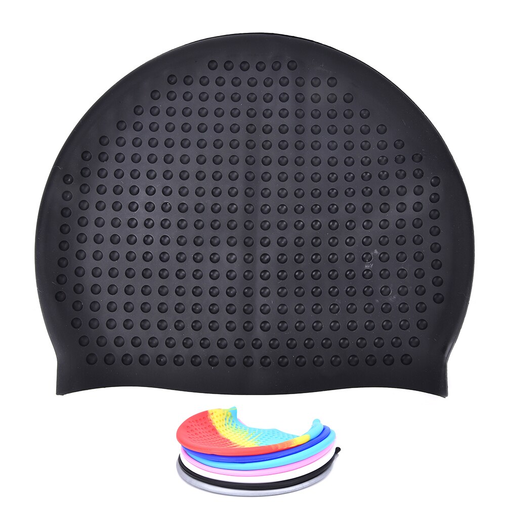 7 Colors Swimming Caps Women and Men Universal Silicone Swim Cap Waterproof Hair Ear Protect Swimming Cap JETTING