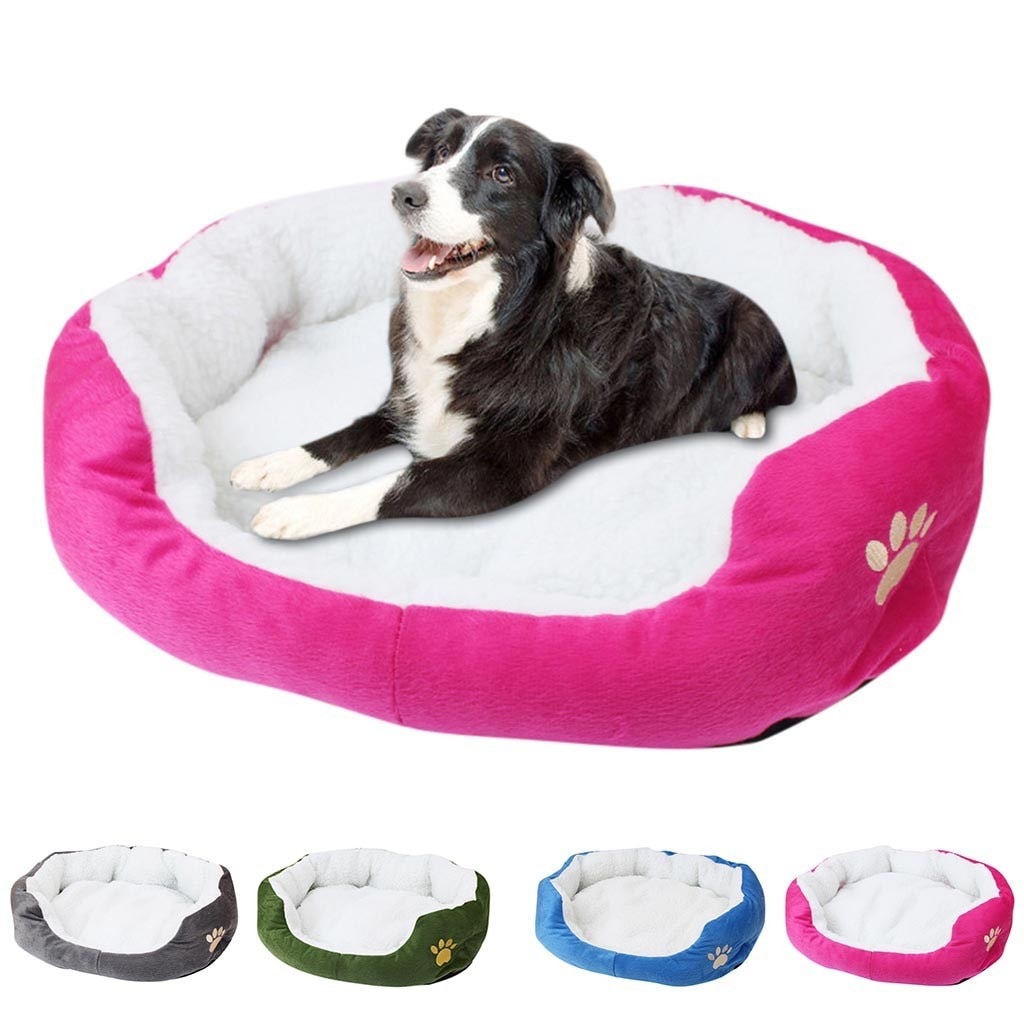 Pet Dog Puppy Cat Fleece Warm Bed House Pluche Cozy Mat Pad Huisdier Huis Bed Sofa Slaapzak Winter Nest kennel Honden Pad