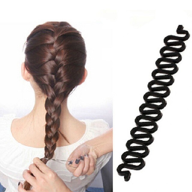 Herramienta de trenza de pelo para mujer, soporte de Clip, herramienta de trenzado de pelo ondulado, rodillo de peinado, accesorios de bricolaje