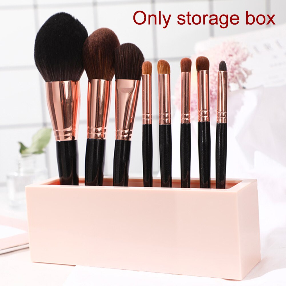 Brush Lipstick Insert Portable Storage Drawer Makeup Organizer Holder Silicone Practical Stands Display Desktop Cosmetic Case