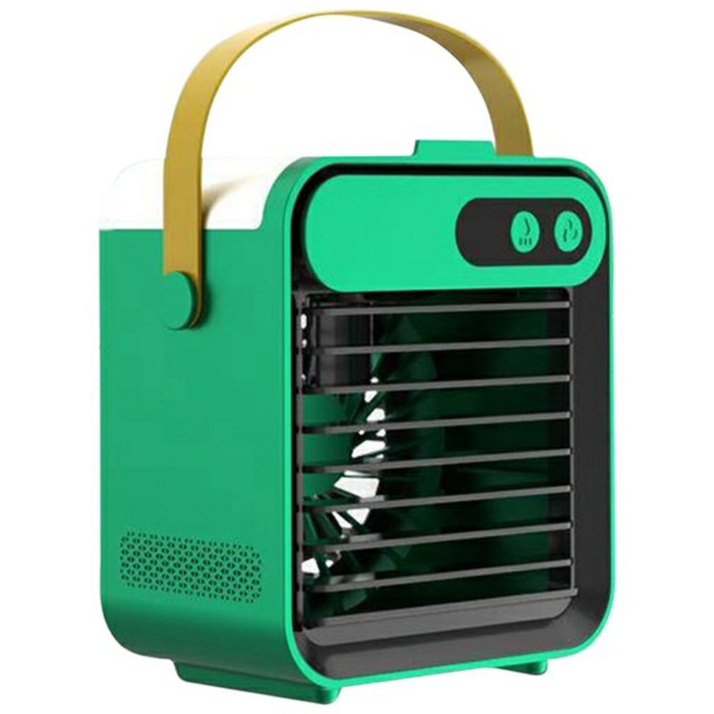 Enfriador de aire portátil silencioso, Mini aire acondicionado de escritorio, Enfriador de aire de hielo para el hogar, oficina, habitación: Verde