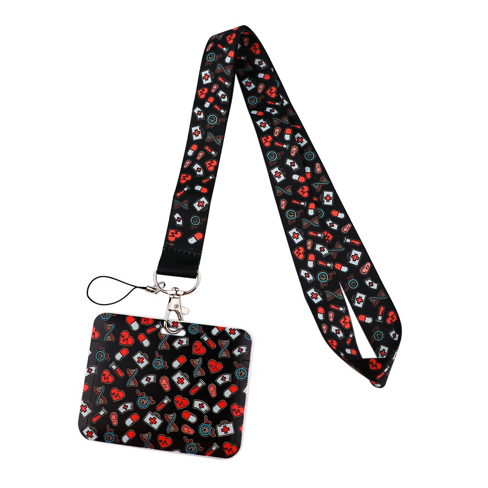 Lb3064 Medische Apparatuur Arts Verpleegster Lanyard Grey 'S Anatomie Nekbanden Id Badge Houder Hanger Sleutelhanger Charm Telefoon Sleutelhanger: Light Grey