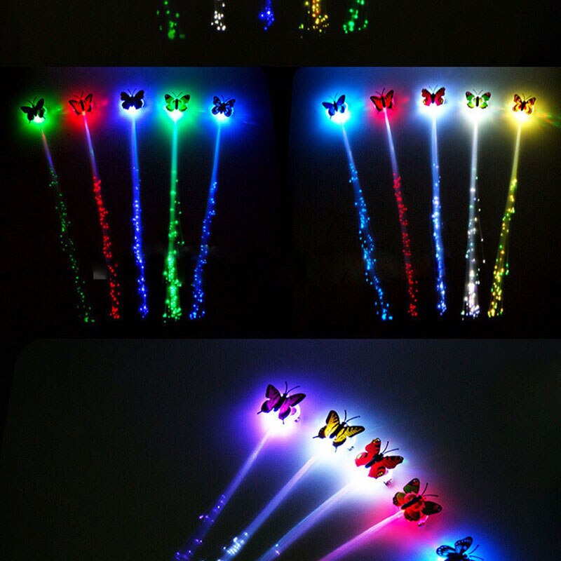 LED Hair Braid Christmas Toys Glowing Flashing Toys For Children Kids Girls Year Garland Juguetes Brinquedo Speelgoed