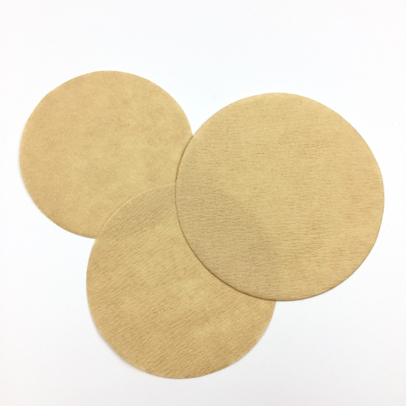 Papel de filtro de café redondo, herramientas de filtro de papel para cafetera expreso V60, goteador de café, Moka, 56mm, 60mm, 68mm, 400 Uds.