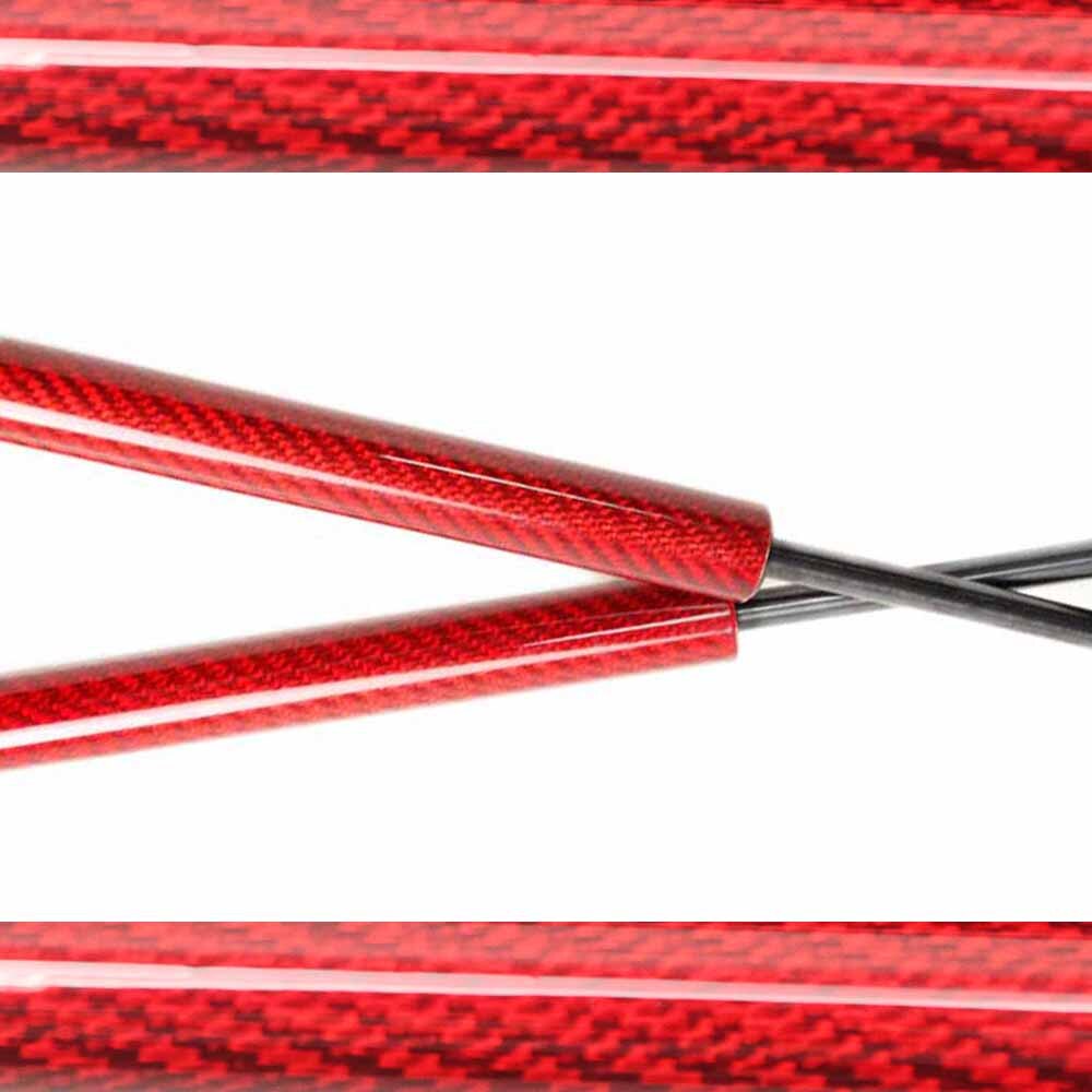 Capó delantero para coche, amortiguador de elevación, puntales de Gas de fibra de carbono, para Peugeot 3008 SUV -2022: red carbon fiber