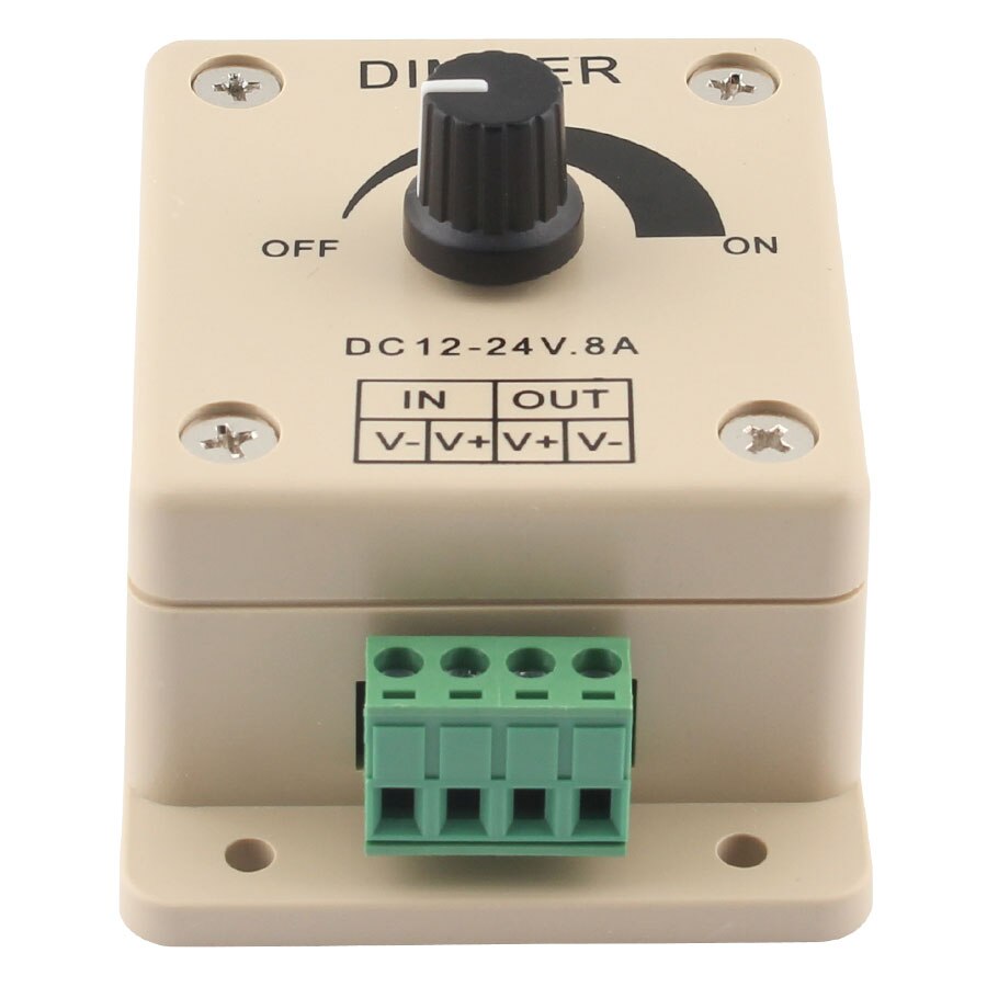 12-24V 8A Dimmer 96W Switch Verstelbare Dimeer Helderheid 5050 2835 Witte LED Strip Driver Enkele Kleur power Controller Dimmers