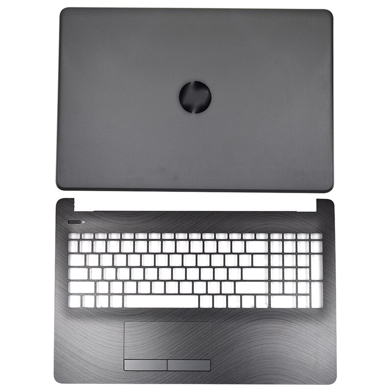 Laptop LCD Back Cover/Front bezel/LCD Hinges/Palmrest/Bottom Case For HP 15-BS 15T-BS 15-BW 15Z-BW 250 G6 255 G6 929893-001 Gray: AC Cover