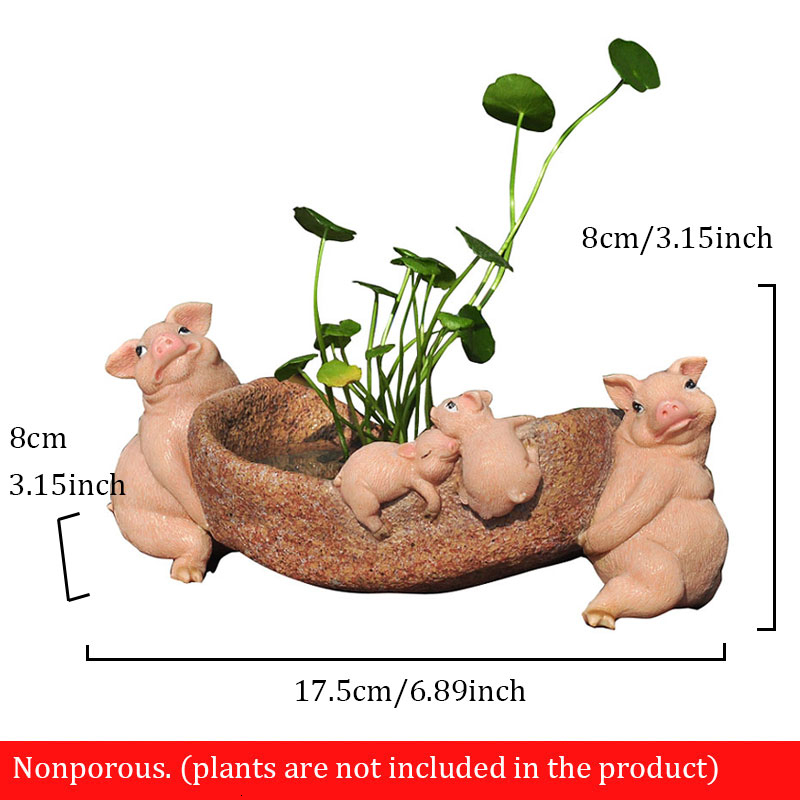 Zodiac Varken Hars Decoratie Simulatie Dier Sculptuur Ambachten Office Desktop Geluk Decoratie Tuin Micro Landschap Ingemaakte